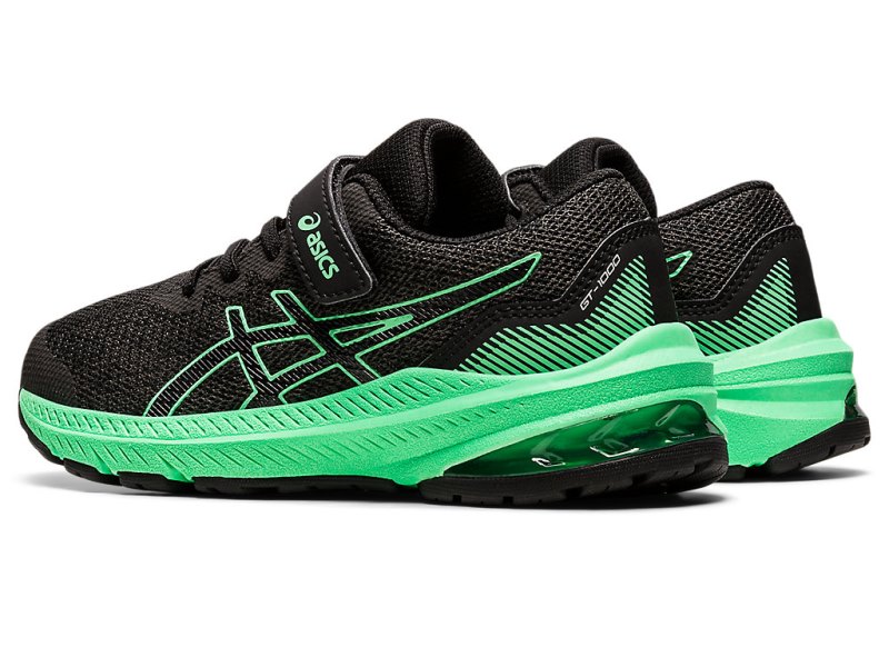 Asics Gt-1000 11 Sports Patike Dječje Tamno Sive Tirkizne | RS3011-191