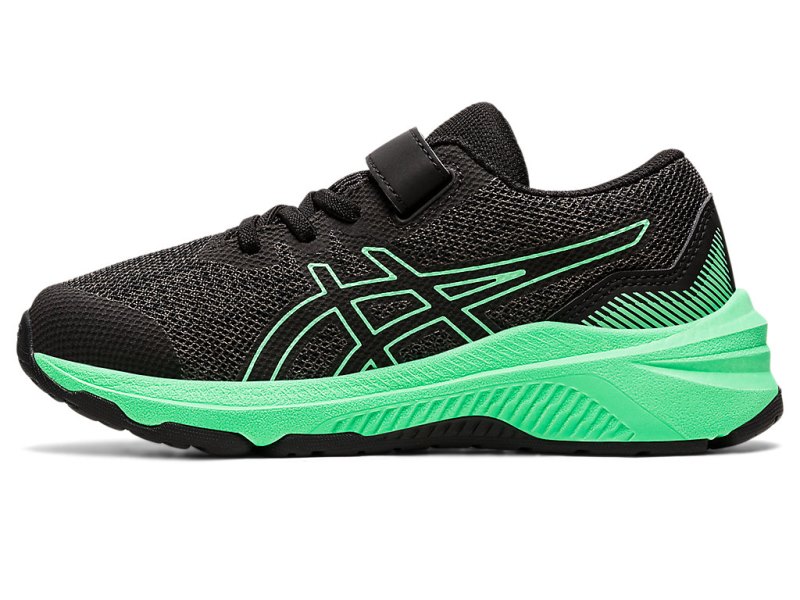 Asics Gt-1000 11 Sports Patike Dječje Tamno Sive Tirkizne | RS3011-191