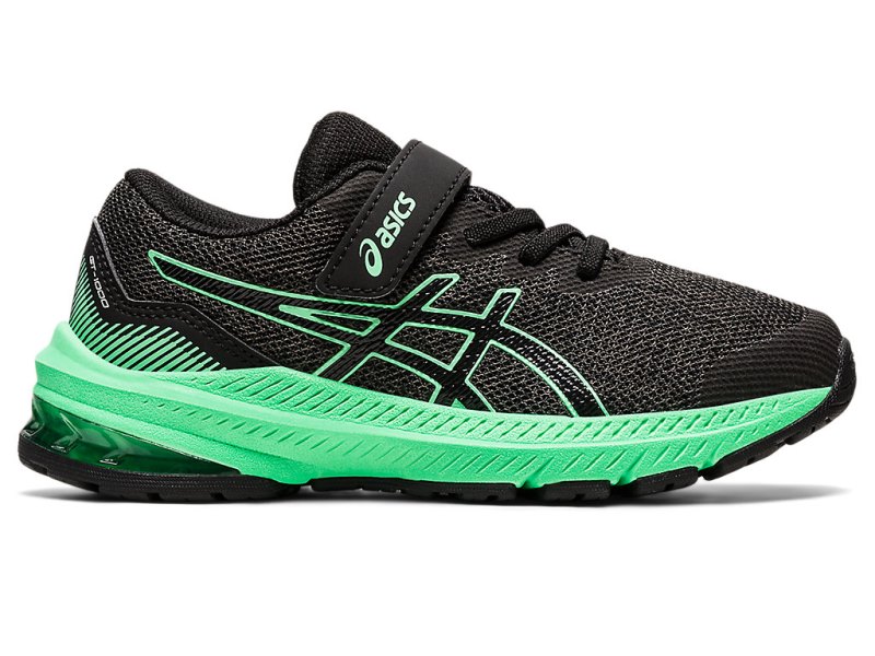 Asics Gt-1000 11 Sports Patike Dječje Tamno Sive Tirkizne | RS3011-191