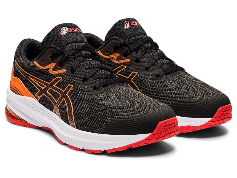 Asics Gt-1000 11 Sports Patike Dječje Tamno Sive Crvene | RS8795-280