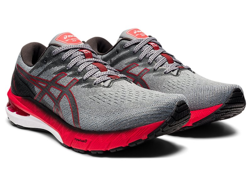 Asics Gt-2000 10 Tenisiće Muške Sive Crvene | RS5510-613