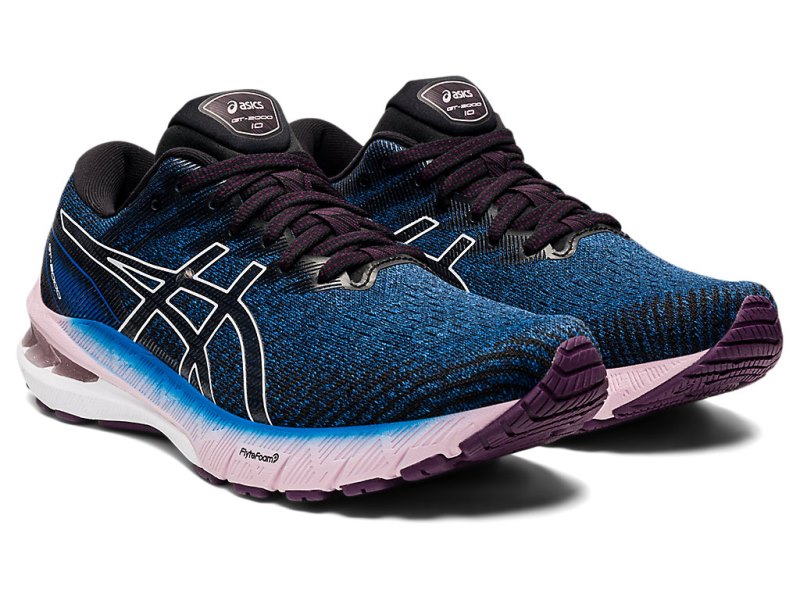 Asics Gt-2000 10 Tenisiće Ženske Plave Bijele | RS3599-715