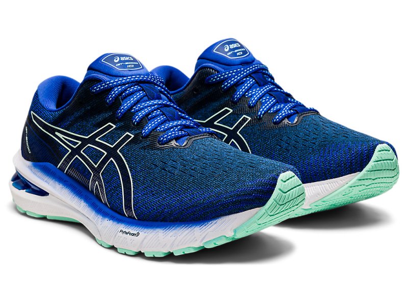 Asics Gt-2000 10 Tenisiće Ženske Plave Svijetlo Zelene | RS3828-462