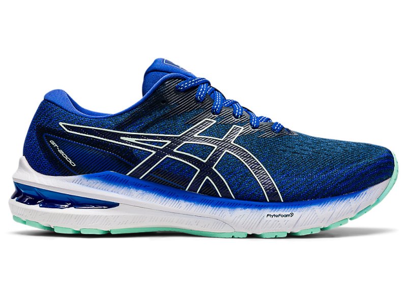 Asics Gt-2000 10 Tenisiće Ženske Plave Svijetlo Zelene | RS3828-462