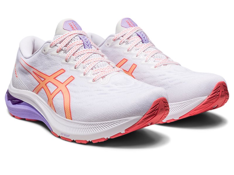 Asics Gt-2000 11 Tenisiće Ženske Bijele Svijetlo Narančaste | RS8923-964