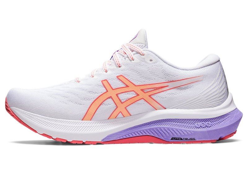 Asics Gt-2000 11 Tenisiće Ženske Bijele Svijetlo Narančaste | RS8923-964