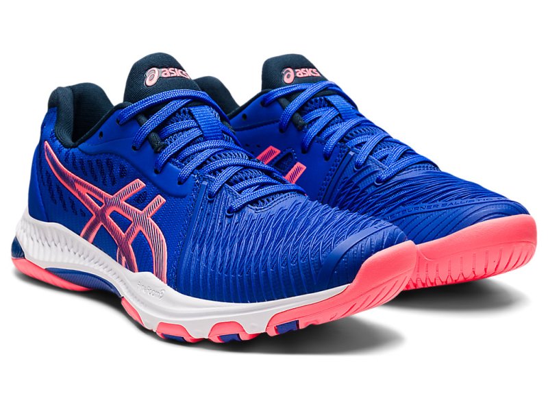 Asics Netburner Ballistic FF 2 Tenisice Za Odbojku Ženske Plave Koraljne | RS3382-675