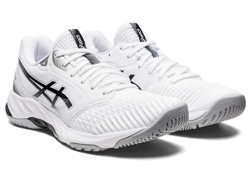 Asics Netburner Ballistic FF 3 Tenisice Za Odbojku Ženske Bijele Crne | RS2557-359