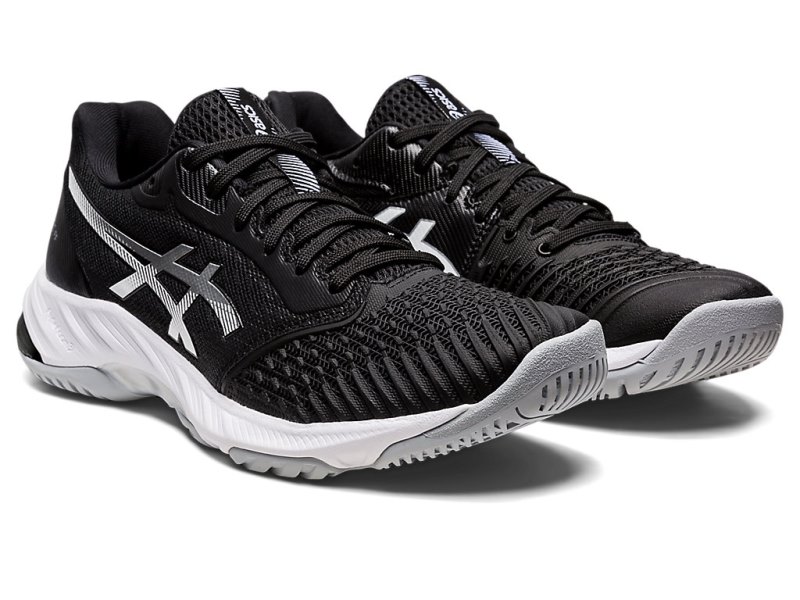 Asics Netburner Ballistic FF 3 Tenisice Za Odbojku Ženske Crne Srebrne | RS4021-544