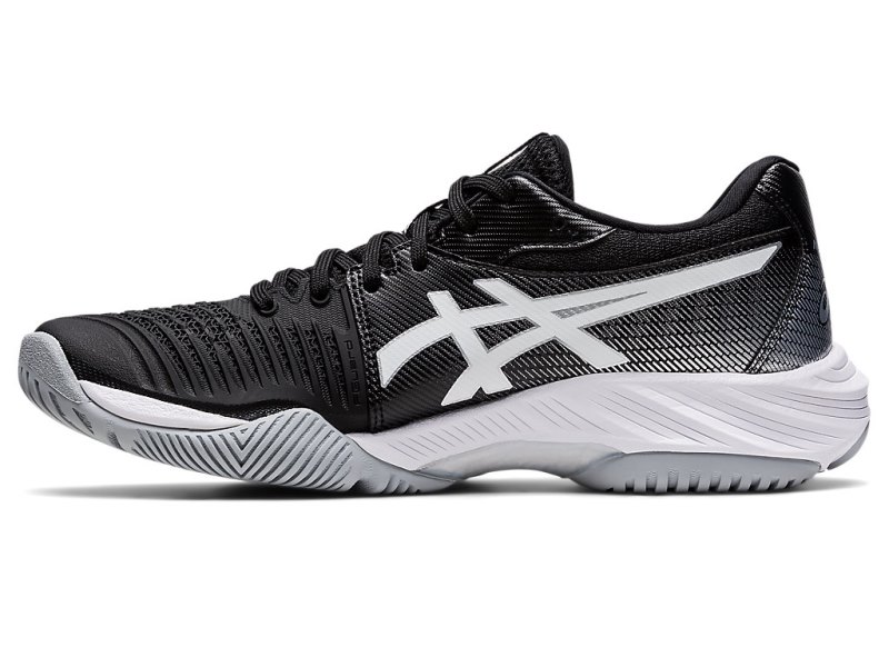 Asics Netburner Ballistic FF 3 Tenisice Za Odbojku Ženske Crne Srebrne | RS4021-544