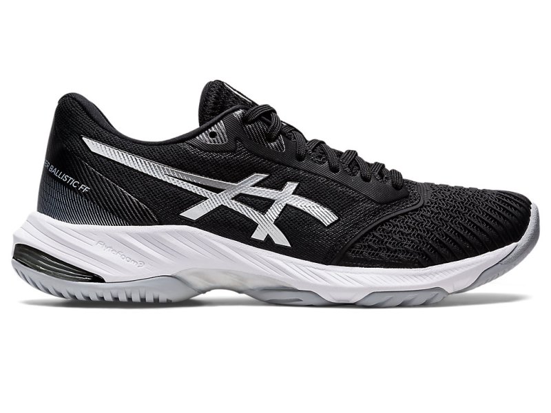 Asics Netburner Ballistic FF 3 Tenisice Za Odbojku Ženske Crne Srebrne | RS4021-544