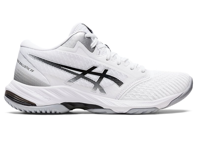 Asics Netburner Ballistic FF MT 3 Tenisice Za Odbojku Ženske Bijele Crne | RS1658-543