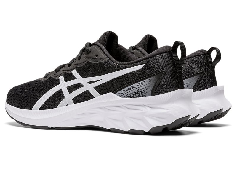 Asics Novablast 2 Sports Patike Dječje Crne Bijele | RS7723-509