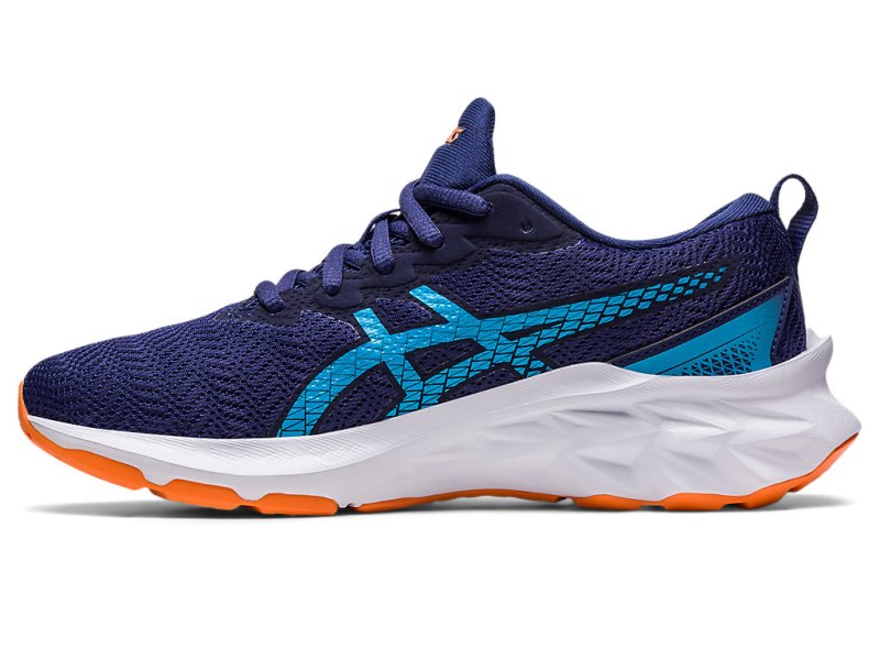 Asics Novablast 2 Sports Patike Dječje Indigo Plave Narančaste | RS1202-701