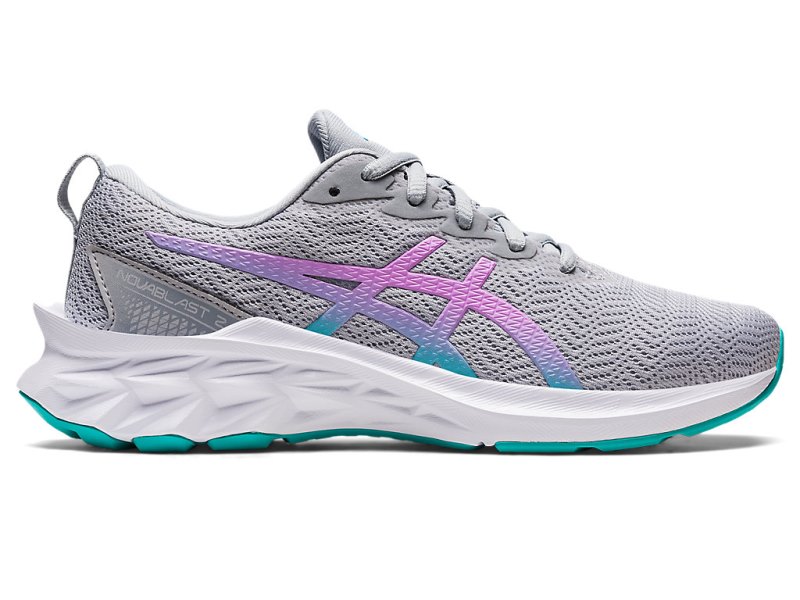 Asics Novablast 2 Sports Patike Dječje Sive Boje Lavande | RS7326-968