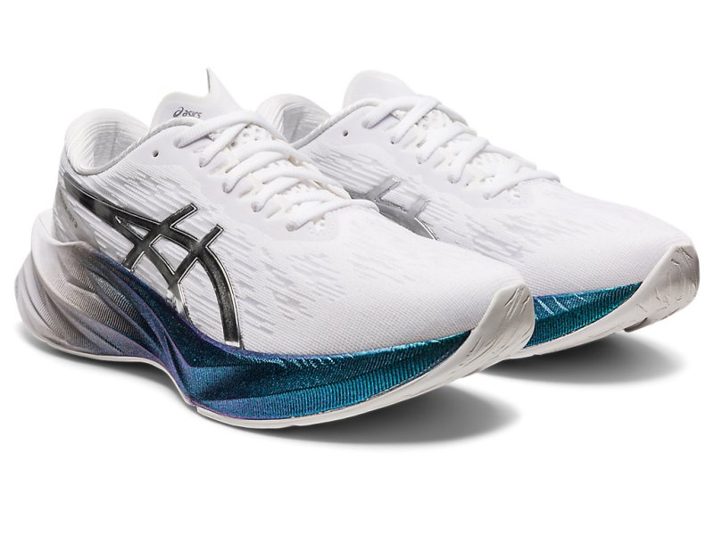 Asics Novablast 3 Platinum Tenisiće Ženske Bijele Srebrne | RS5847-897