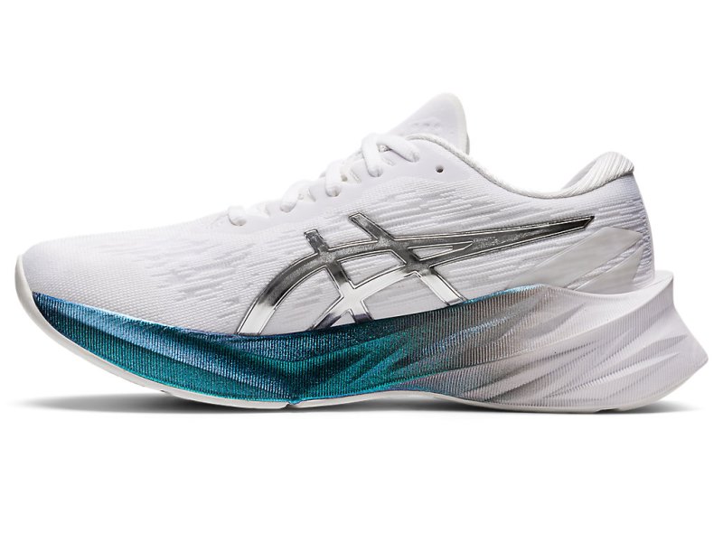 Asics Novablast 3 Platinum Tenisiće Ženske Bijele Srebrne | RS5847-897