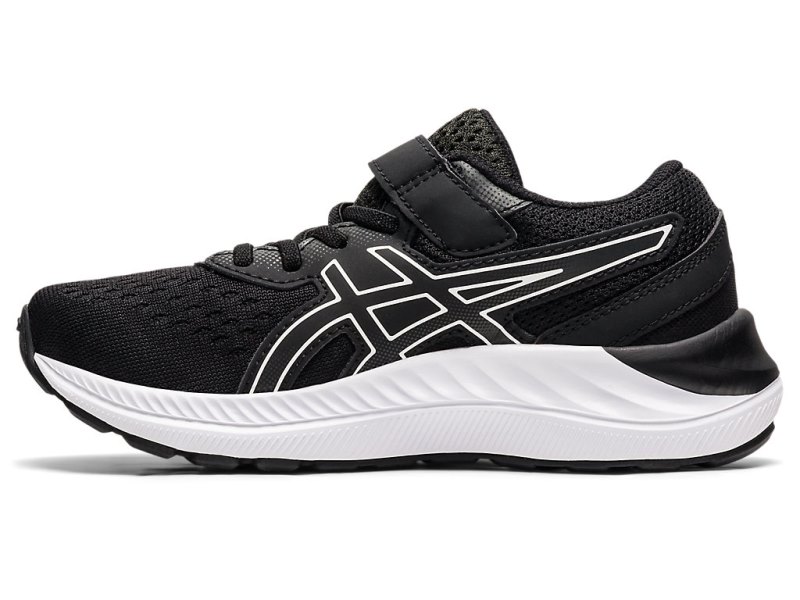 Asics PRE EXCite 8 Sports Patike Dječje Crne Bijele | RS4569-989