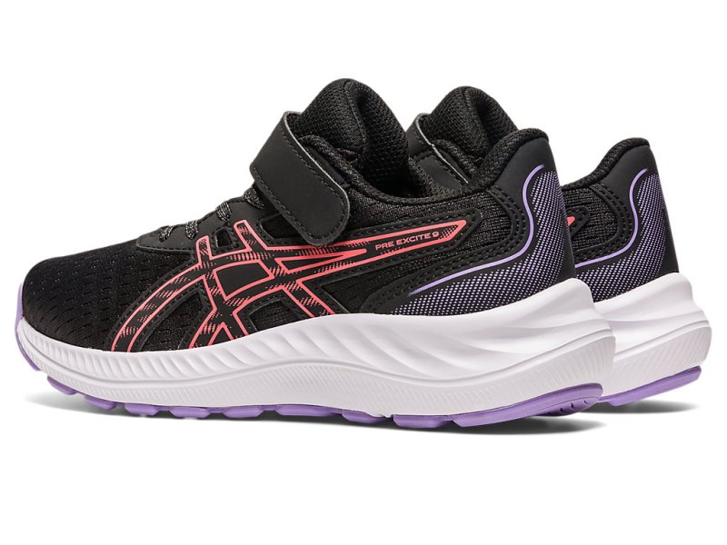 Asics PRE EXCite 9 Sports Patike Dječje Crne Koraljne | RS3914-594