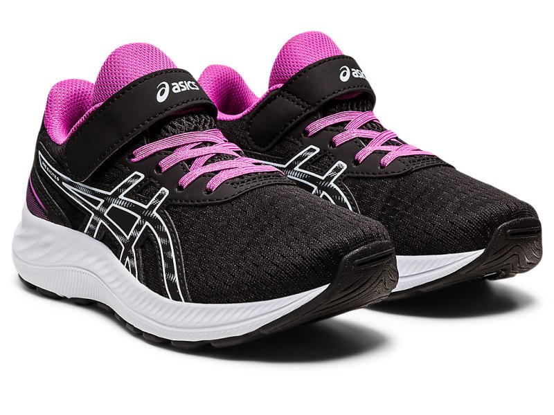 Asics PRE EXCite 9 Sports Patike Dječje Crne Svijetlo Plave | RS5132-501