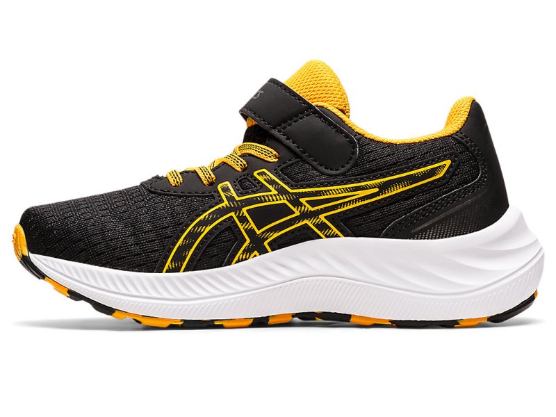 Asics PRE EXCite 9 Sports Patike Dječje Crne Žute | RS8543-576