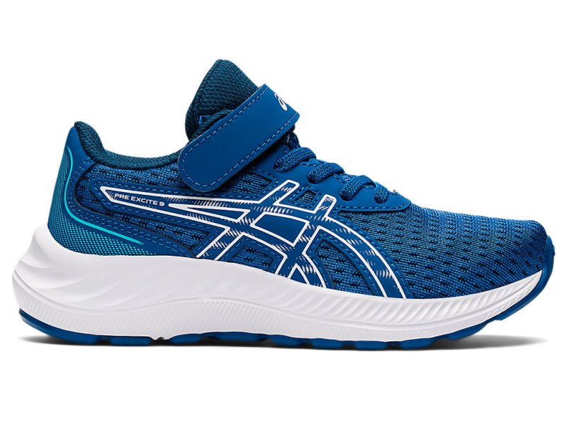 Asics PRE EXCite 9 Sports Patike Dječje Plave Bijele | RS5151-418