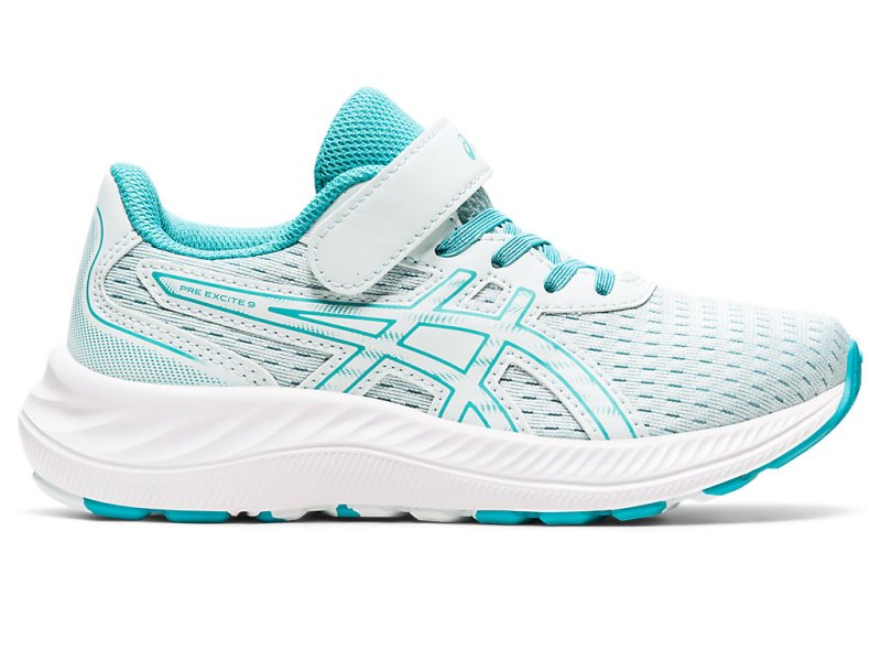 Asics PRE EXCite 9 Sports Patike Dječje Svijetlo Plave Zelene | RS0617-945