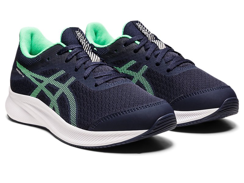 Asics Patriot 13 Sports Patike Dječje Crne Tirkizne | RS9258-052