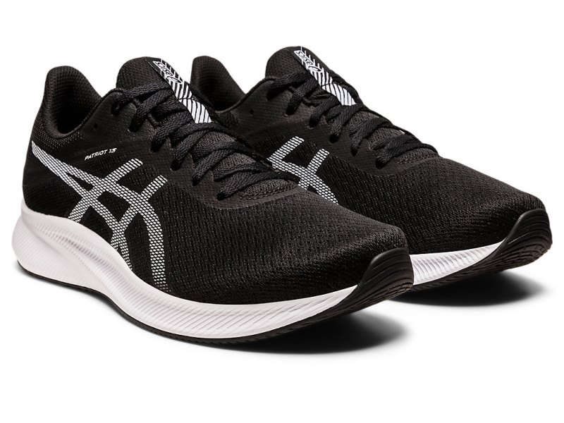 Asics Patriot 13 Tenisiće Muške Crne Bijele | RS9253-267