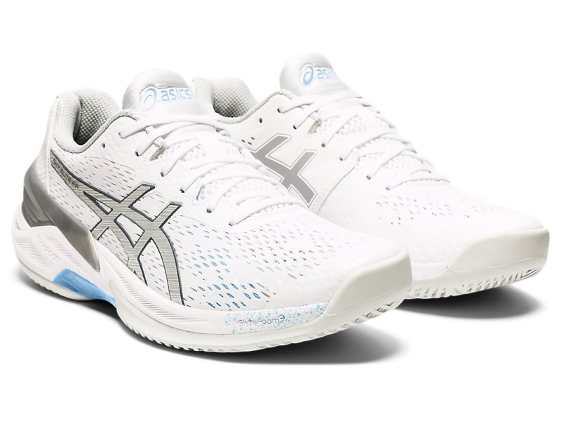 Asics Sky Elite FF Tenisice Za Odbojku Ženske Bijele Srebrne | RS7082-269