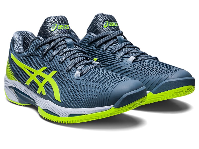 Asics Solution Speed FF 2 Clay Tenisiće Muške Sive Plave Zelene | RS2828-750