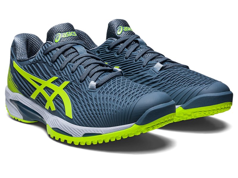 Asics Solution Speed FF 2 OC Tenisiće Muške Sive Plave Zelene | RS9642-407