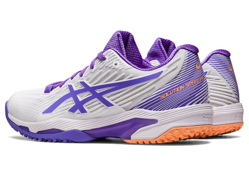 Asics Solution Speed FF 2 OC Tenisiće Ženske Bijele Ljubičaste | RS8239-734