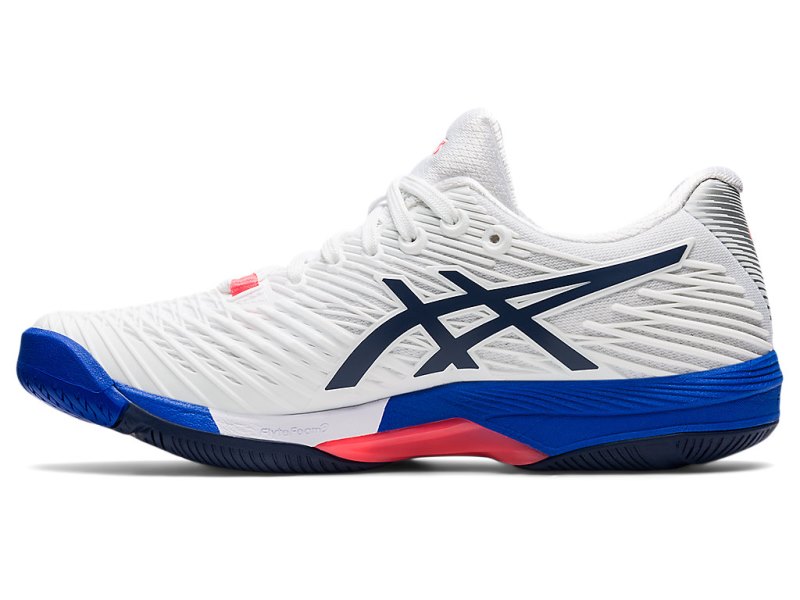 Asics Solution Speed FF 2 Tenisiće Ženske Bijele Tamnoplave | RS9952-540