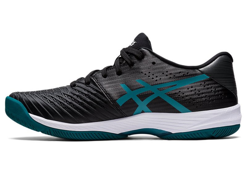 Asics Solution Swift FF Tenisiće Muške Crne Svijetlo Plave Tamno Zelene | RS1168-219