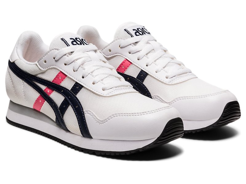 Asics Tiger Runner Patike Ženske Bijele Crne | RS6023-117