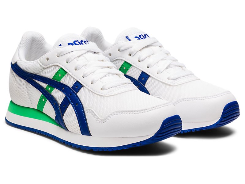 Asics Tiger Runner Tenisiće Dječje Bijele Plave | RS7337-679