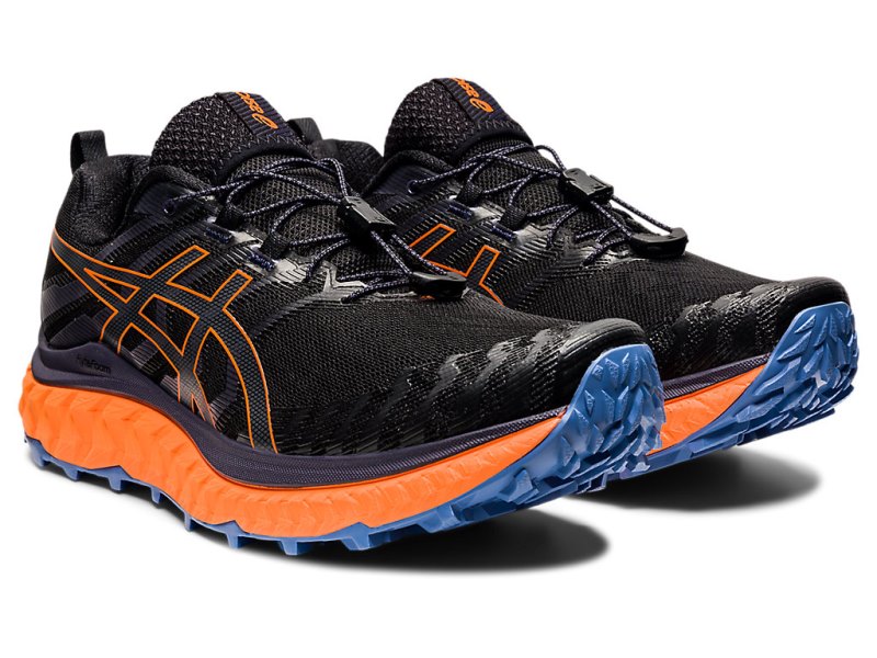 Asics Trabuco Max Tenisice Za Trčanje Muške Crne Narančaste | RS0532-195