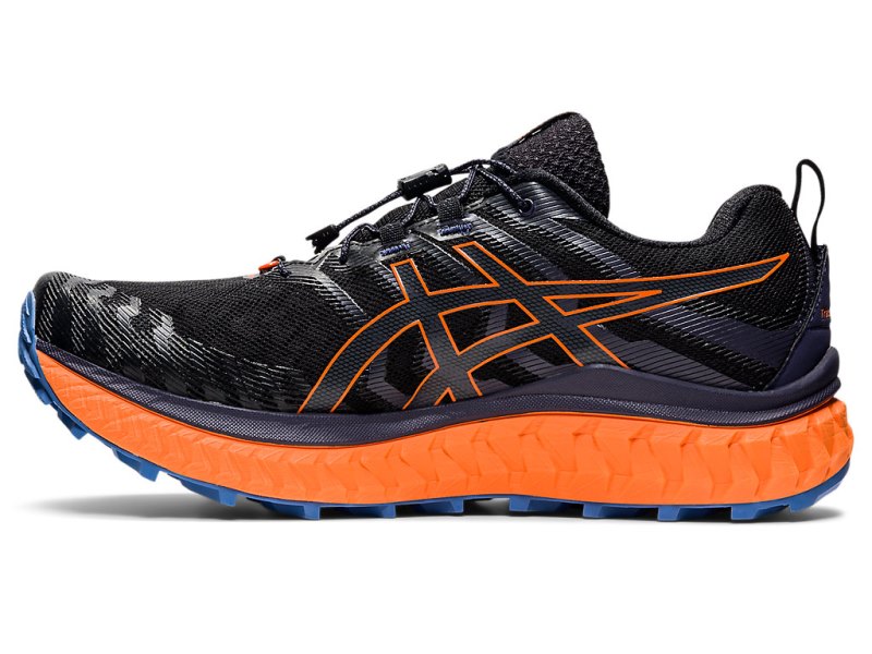 Asics Trabuco Max Tenisice Za Trčanje Muške Crne Narančaste | RS0532-195