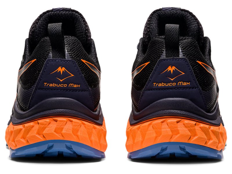 Asics Trabuco Max Tenisice Za Trčanje Muške Crne Narančaste | RS0532-195