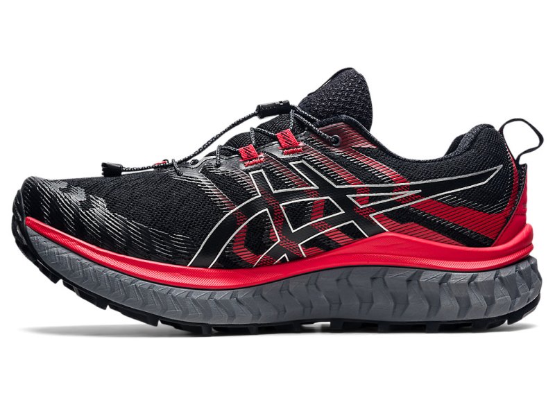 Asics Trabuco Max Tenisice Za Trčanje Muške Crne Crvene | RS5968-336