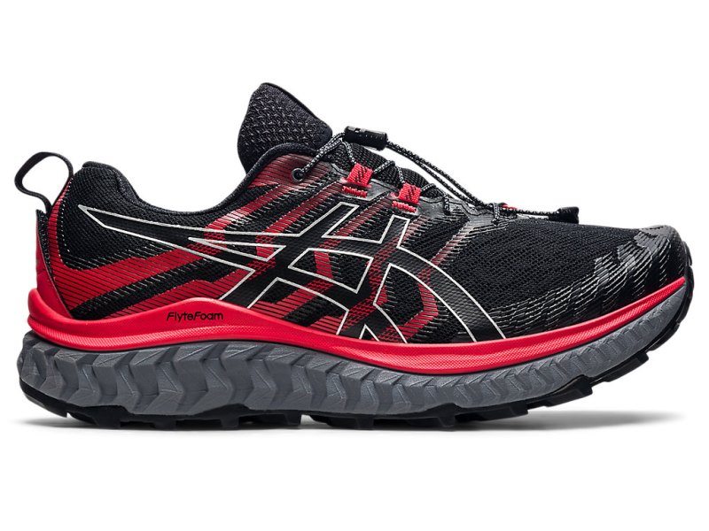 Asics Trabuco Max Tenisice Za Trčanje Muške Crne Crvene | RS5968-336