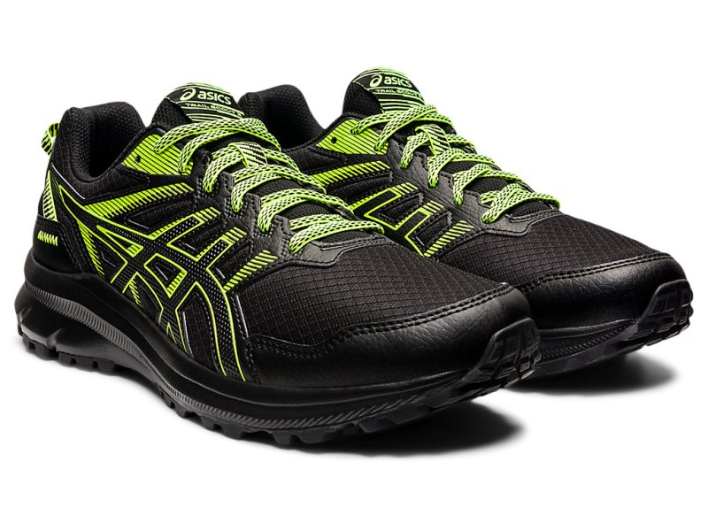 Asics Trail Scout 2 Tenisice Za Trčanje Muške Crne Zelene | RS5001-015