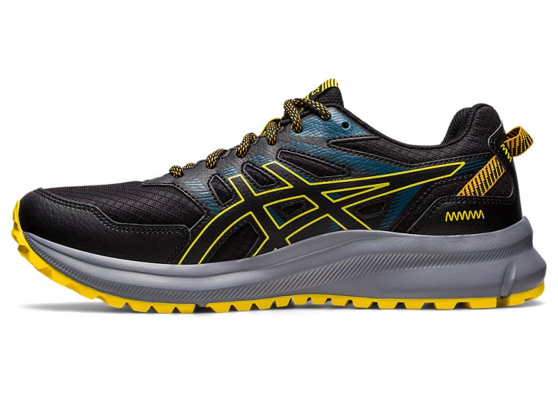 Asics Trail Scout 2 Tenisice Za Trčanje Muške Crne Zlatne Žute | RS9567-215