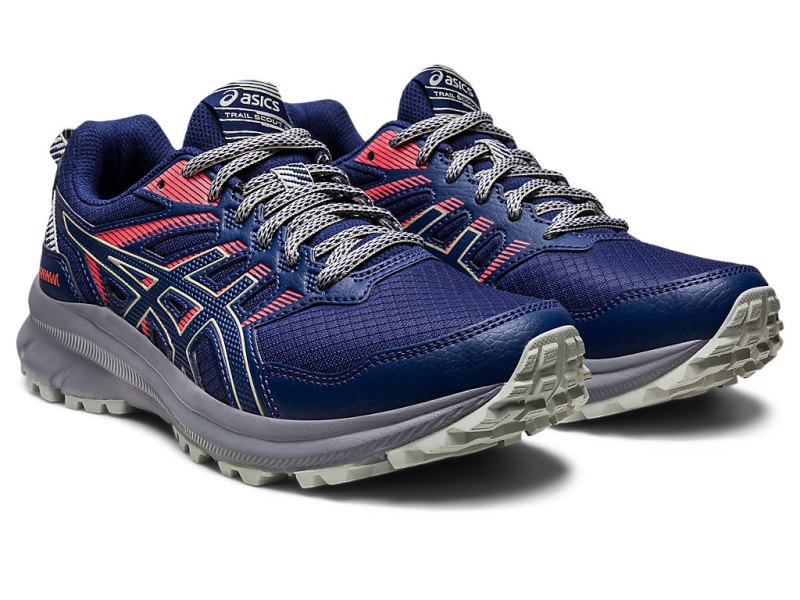 Asics Trail Scout 2 Tenisice Za Trčanje Ženske Indigo Plave Svijetlo Maslinasto Zelene | RS9592-329