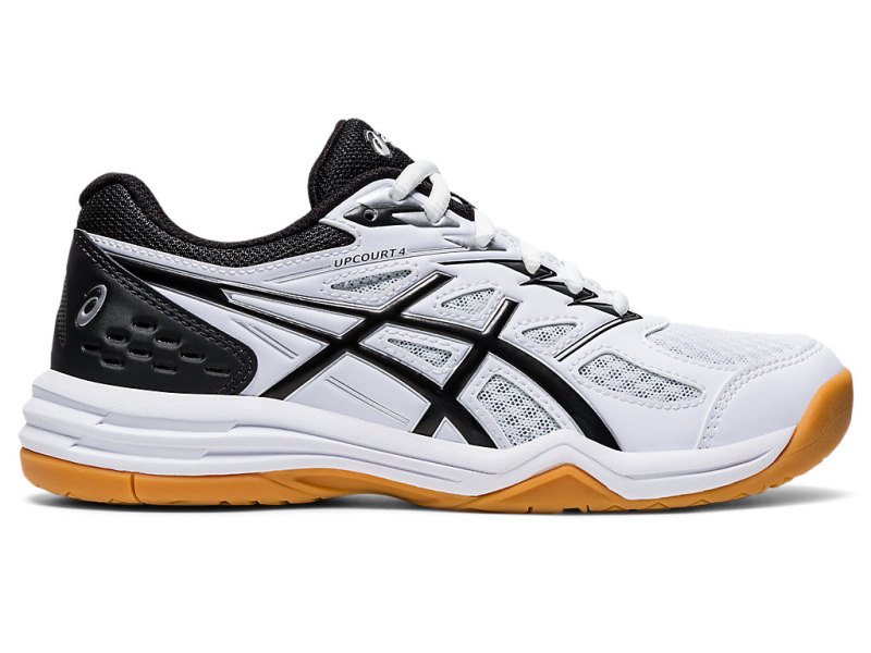 Asics Upcourt 4 Sports Patike Dječje Bijele Crne | RS9624-145