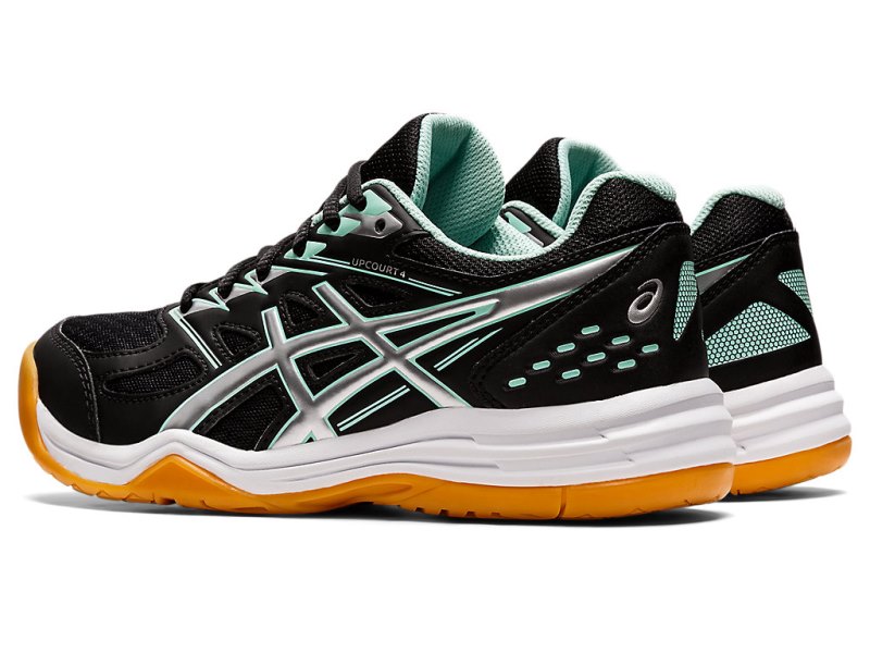 Asics Upcourt 4 Sports Patike Dječje Crne Svijetlo Zelene | RS6228-619