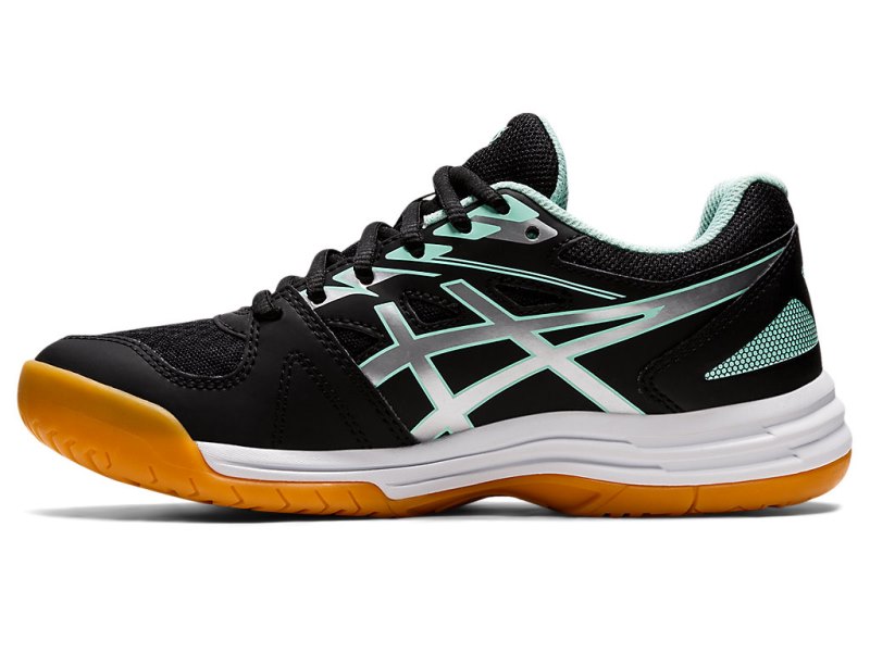 Asics Upcourt 4 Sports Patike Dječje Crne Svijetlo Zelene | RS6228-619