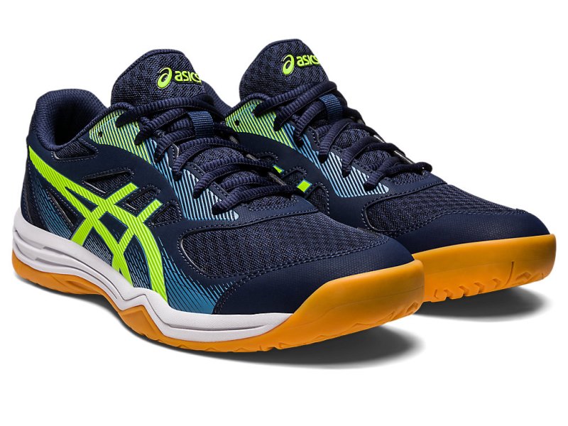 Asics Upcourt 5 Tenisice Za Odbojku Muške Crne Zelene | RS2613-099