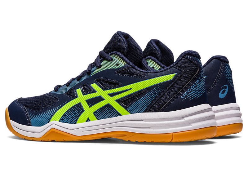 Asics Upcourt 5 Tenisice Za Odbojku Muške Crne Zelene | RS2613-099